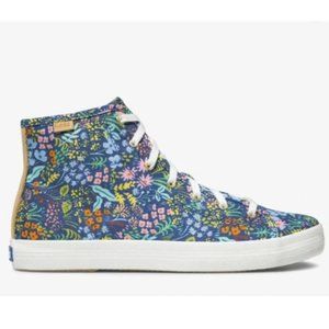 NWT Keds X Rifle Paper Co. Kickstart Meadow Hi Top Sneakers